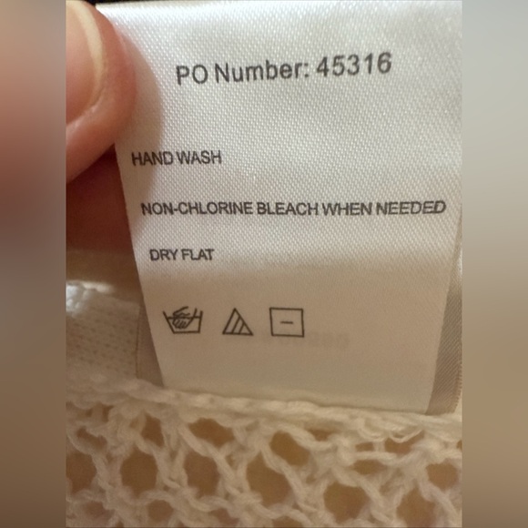 Artisans The Art of Apparel Sweater Sz L White Loose Open Knit Sheer Artsy - Picture 5 of 13